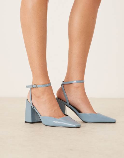 RAID – Cordeliya – Slingback-Schuhe in Blau aus PU mit Blockabsatz, 3 von 4