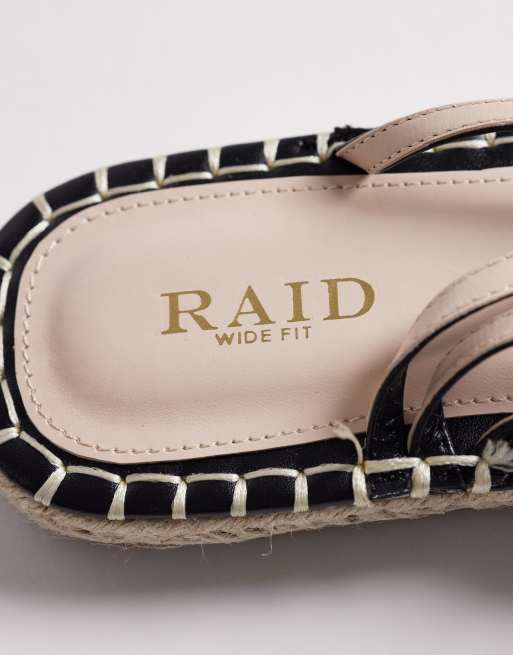 RAID – Danita – Flache Espadrille-Sandalen in Schwarz, 3 von 4
