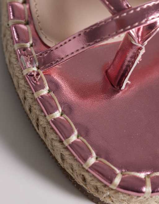 RAID – Danita – Rosa, metalliska, platta espadriller, 4 av 4