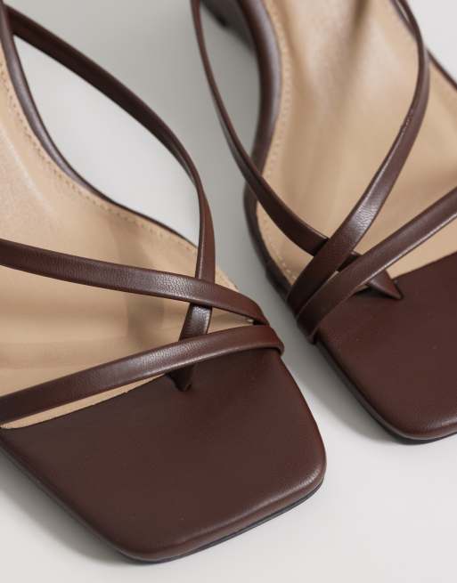 RAID Darby wedge sandals in brown, 2 of 4