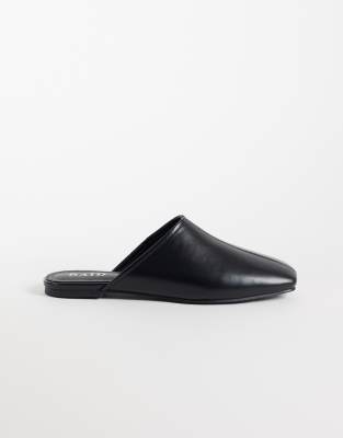 Raid Delta Slip On Mules In Black
