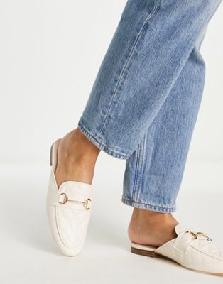 RAID Dency backless loafer in cream
