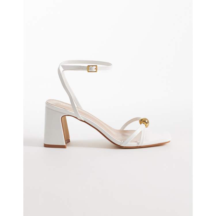 white and gold dress sandals Stepping Stones White & Gold Sandals