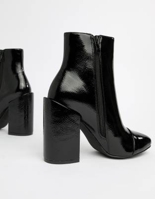 black patent boots asos