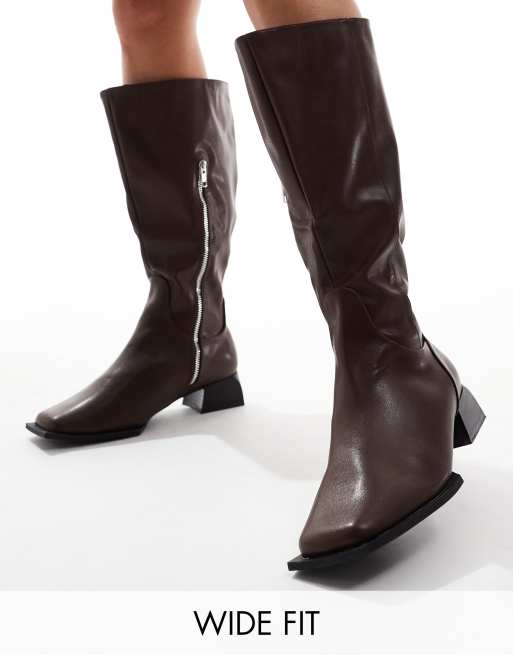 RAID - Elixir - Bottes larges à bout carré - Marron