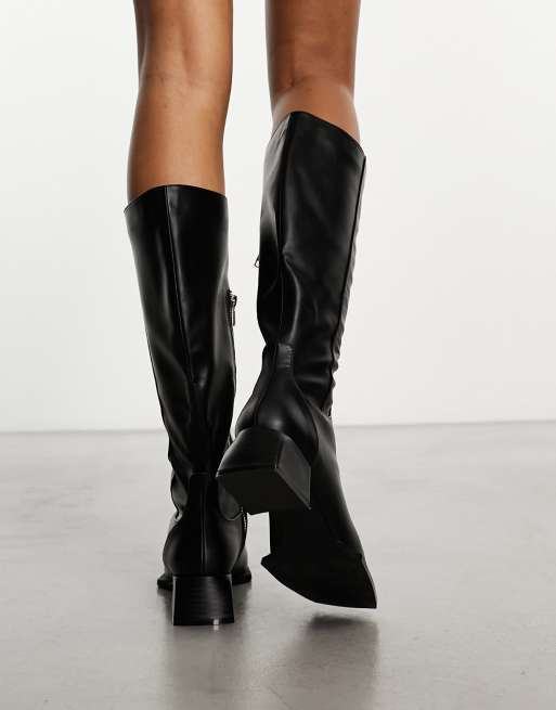 ELENDEEK SQUARE SHORT BOOTS サイズ38 ブラック