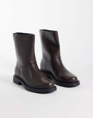 Raid Ember Pull On Flat Ankle Boots In Pattern
