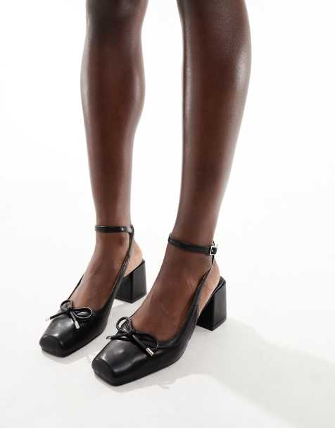 RAID Emilia ballet low block heels shoes in black - view 1