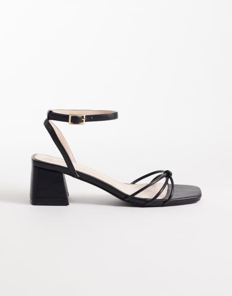 RAID Evalina low block heeled sandals in black - view 1