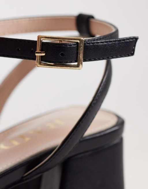 RAID Evalina low block heeled sandals in black, 2 of 4
