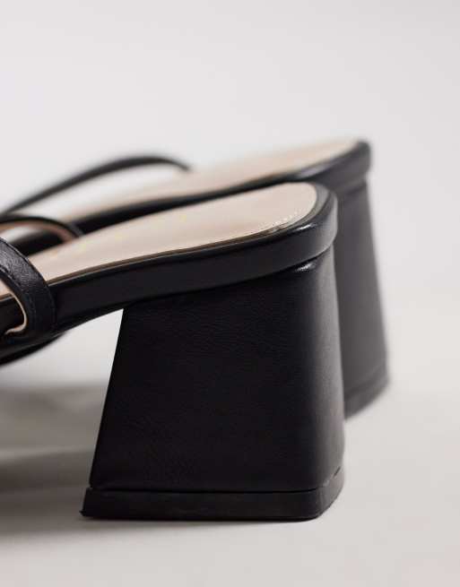 RAID Evalina low block heeled sandals in black, 4 of 4