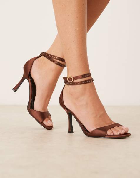 RAID - Evita - Sandales à talon en satin - Marron - view 1