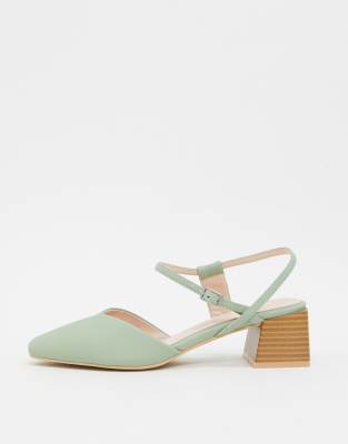 sage green court shoes
