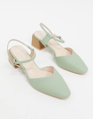 sage green court shoes