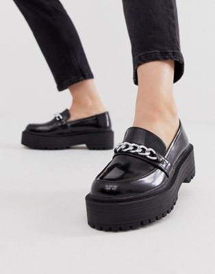 Louie Chunky Loafer with Chain Detail