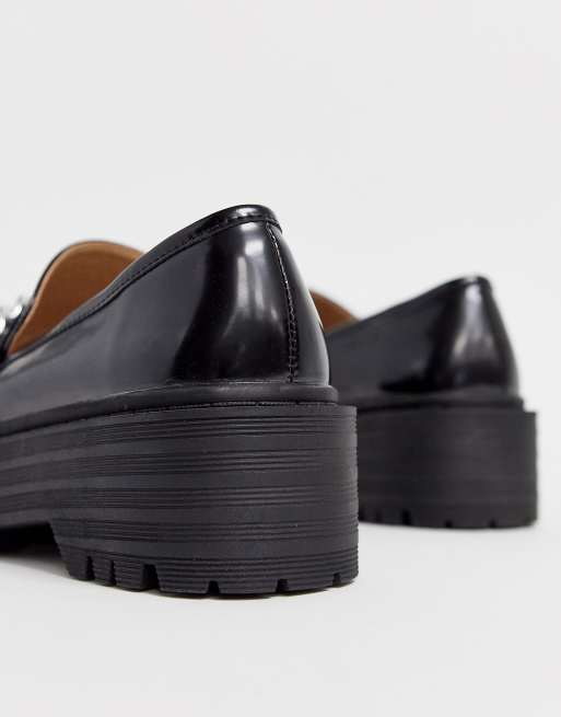 Louie Chunky Loafer with Chain Detail