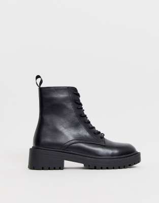 black lace up boots asos