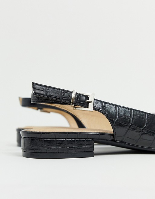 Verbazingwekkend RAID - Exclusive Revel - Zwarte slingback platte schoenen met IC-89