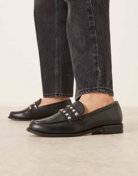 RAID - Ferney - Loafers met studs in zwart - view 1