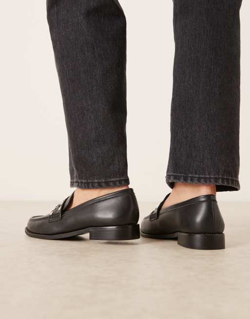 RAID - Ferney - Sorte loafers med nitter, 4 af 4
