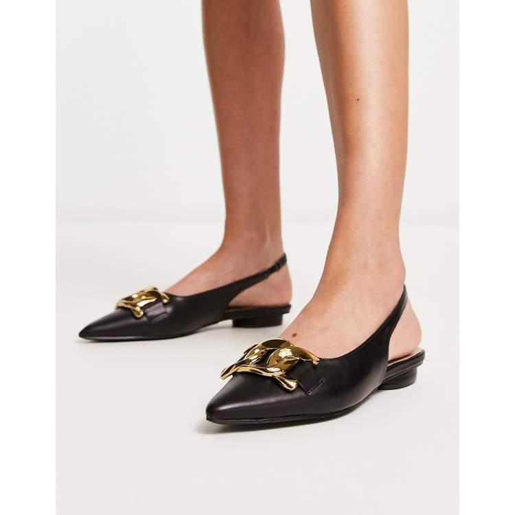 Buckle hot sale flats womens