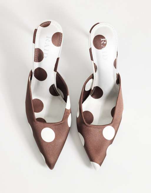 RAID - Floralio - Mules à talon à pois - Marron, 2 de 4