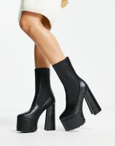 ASOS Design Petite Kira High-heeled Platform Over The Knee Boots