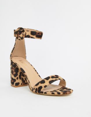 leopard print sandals asos