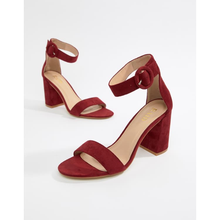 Talon shop rouge bordeaux