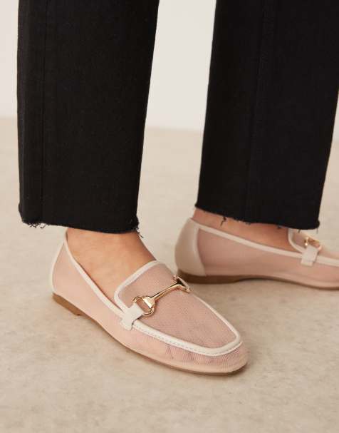RAID - Graice - Loafers met trens in beige mesh - view 1