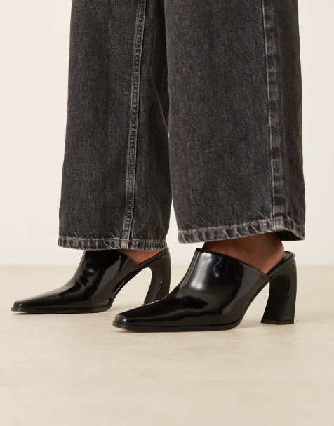 RAID - Hania - Mules à talon incurvé et bout pointu - Noir - view 1