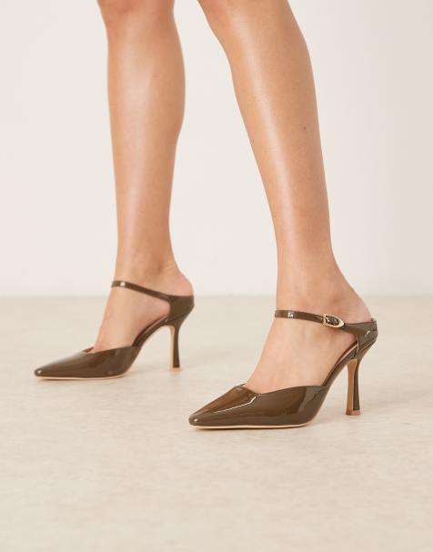 RAID - Harler - Chaussures vernies à talon haut et bride arrière - Kaki - view 1
