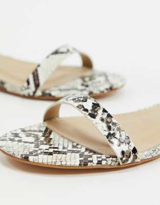 flat snake sandals
