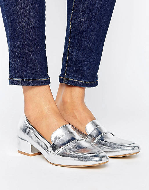 RAID Haven Silver Loafers | ASOS