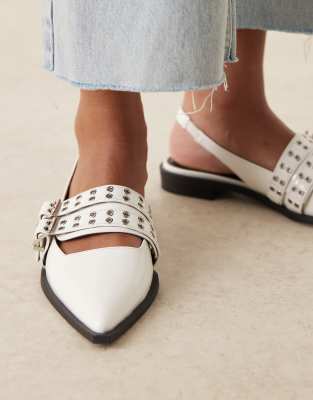 Raid Ichika Slingback Flats With Buckles