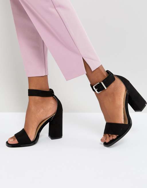 Raid | RAID Imani Black Block Heeled Sandals