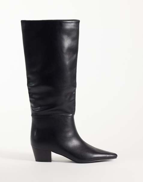 RAID Ingrid refined cowboy boots in black - view 1