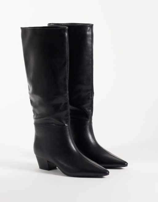 RAID Ingrid refined cowboy boots in black, 2 of 4