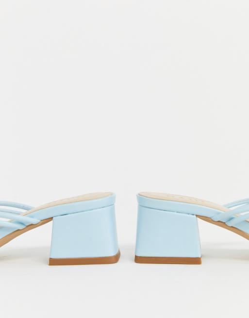 Pale best sale blue mules