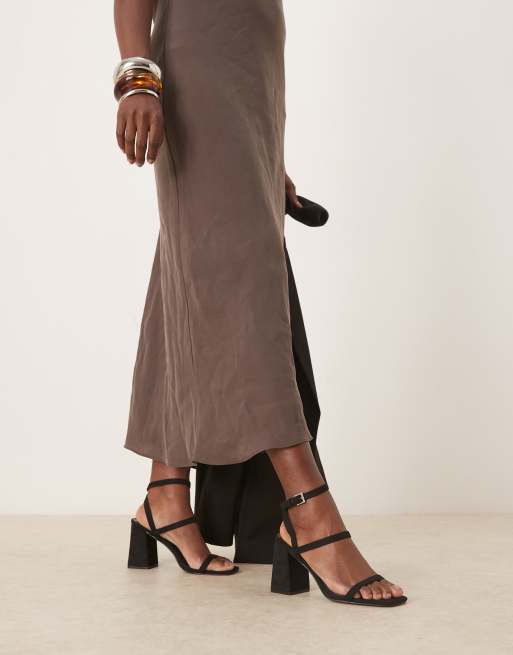RAID – Jeeya – Sandalen aus Wildleder in Schwarz mit Blockabsatz, 3 von 4