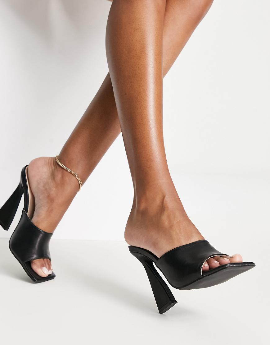 Raid Jemma Platform Heel Mules In Black