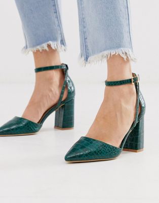 croc effect heels