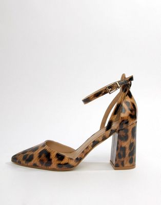 patent leopard print shoes