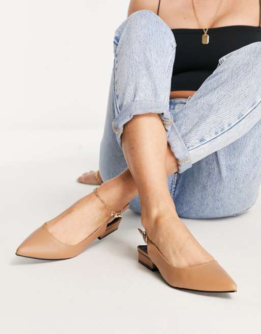 RAID - Kinjal - Platte slingback schoenen in camel, 2 van 4