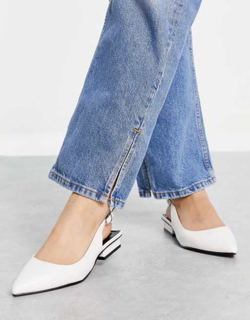 Raid - Kinjal - Scarpe basse bianche con cinturino sul retro