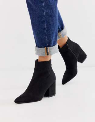 black ankle boots asos