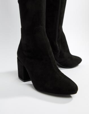 raid kola black round toe over the knee boots