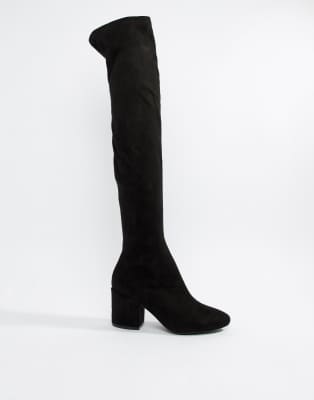 over the knee boots round toe