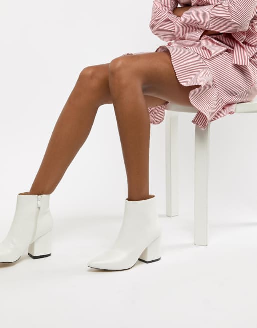 RAID Kola White Ankle Boots | ASOS