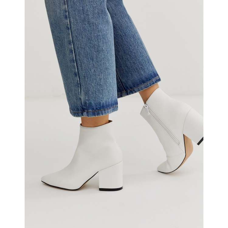 White ankle boots hot sale near me